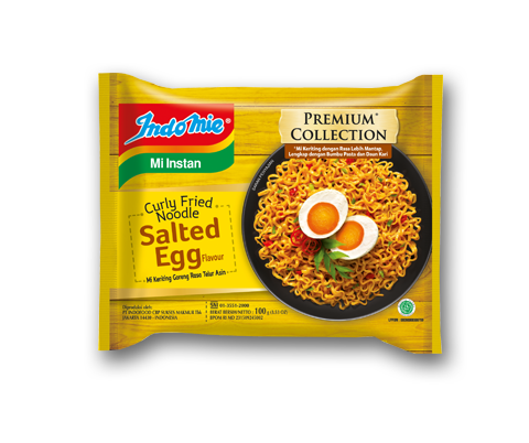 Indomie Curly Fried Noodle Salted Egg Flavour